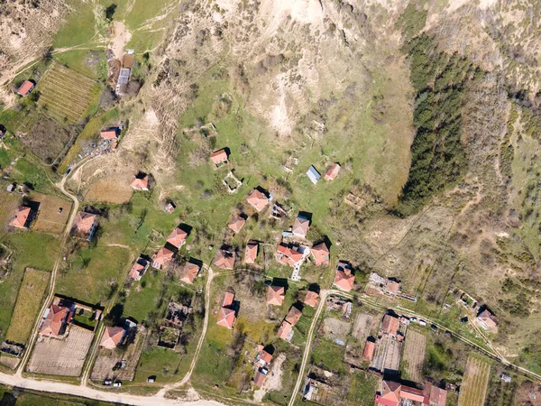 Vista Aérea Del Pueblo Zlatolist Con Casas Del Siglo Xix —  Fotos de Stock