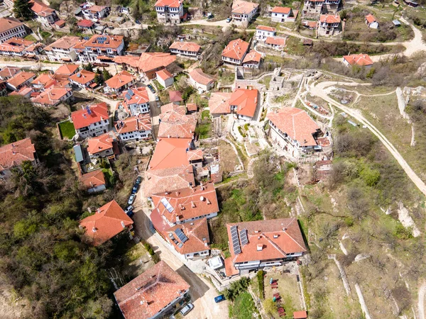 Vista Aérea Ciudad Histórica Melnik Región Blagoevgrad Bulgaria — Foto de Stock