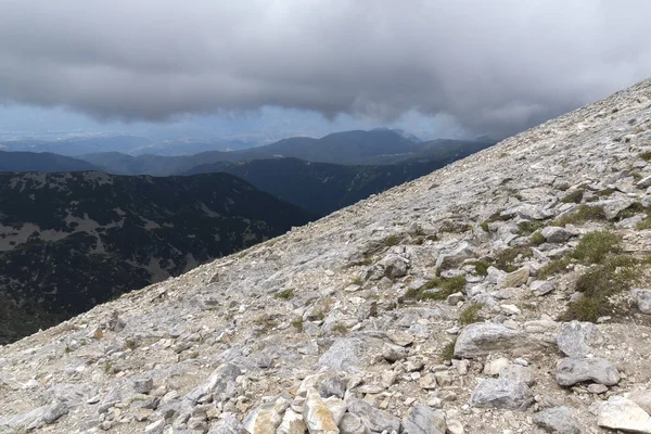 Erstaunliche Sommerlandschaft Vom Gipfel Des Vihren Pirin Bulgarien — Stockfoto