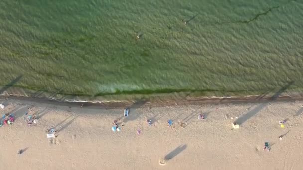 Vue Aérienne Plage Conducteur Près Station Balnéaire Dyuni Région Burgas — Video