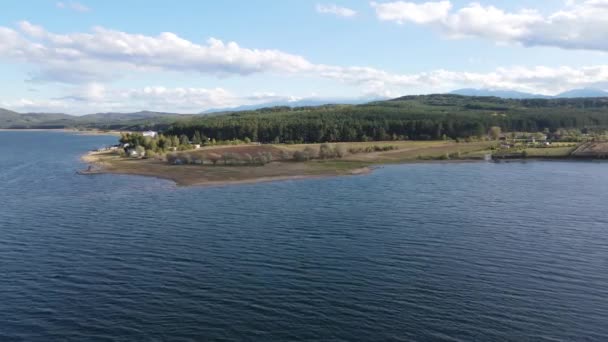 Vista Aérea Del Embalse Iskar Cerca Ciudad Sofía Bulgaria — Vídeo de stock