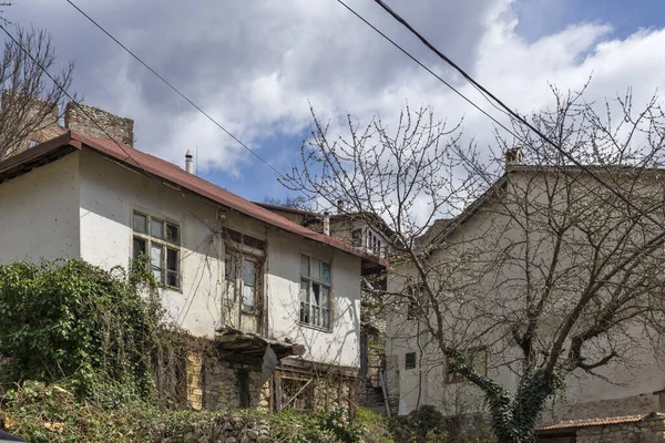 Melnik Bulgarie Avril 2021 Rue Typique Vieilles Maisons Dans Ville — Photo