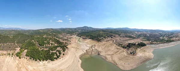 Αεροφωτογραφία Του Domlyan Reservoir Sredna Gora Mountain Plovdiv Region Βουλγαρία — Φωτογραφία Αρχείου