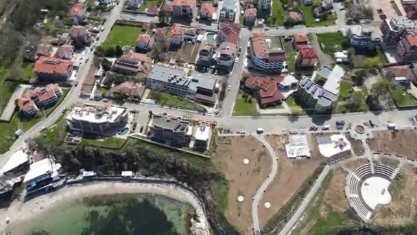 Widok Powietrza Miejscowość Lozenets Obwód Burgas Bułgaria — Wideo stockowe