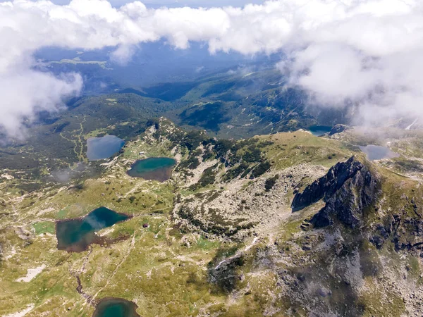 Aerial View Seven Rila Lakes Rila Mountain Kyustendil Region Bulgaria — Stock Photo, Image