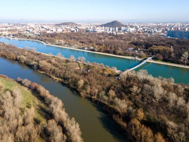 Bulgaristan 'ın Filibe kentindeki Kürek Mekanı' nın şaşırtıcı hava manzarası