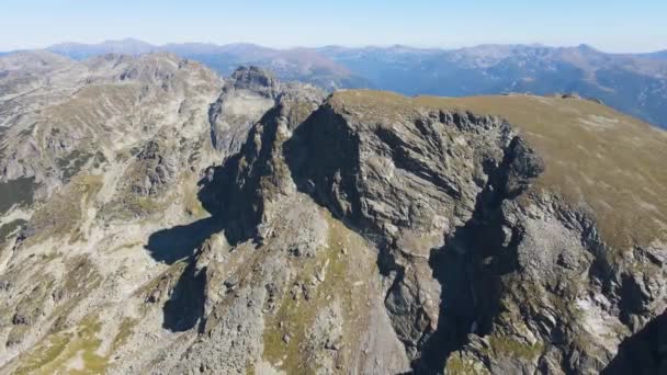 Вид Воздуха Малевица Гора Рила Болгария — стоковое видео