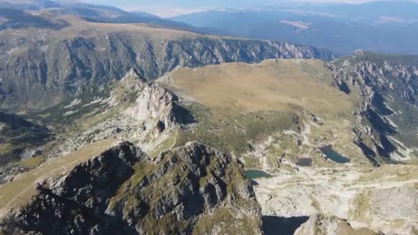 Luftaufnahme Des Maljovitsa Gipfels Rila Gebirge Bulgarien — Stockvideo