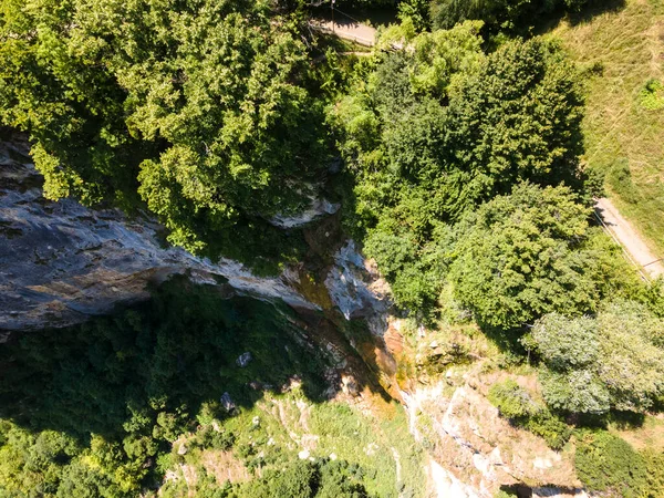 Vue Aérienne Gorge Rivière Iskar Balkan Mountains Près Village Zasele — Photo