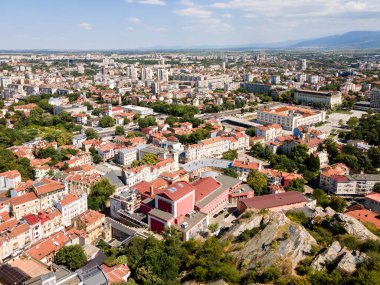 Bulgaristan 'ın Filibe kentinin şaşırtıcı hava manzarası