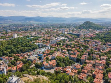 Bulgaristan 'ın Filibe kentinin şaşırtıcı hava manzarası