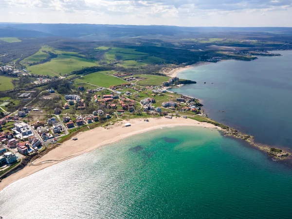 Vista Aérea Del Pueblo Lozenets Región Burgas Bulgaria — Foto de Stock