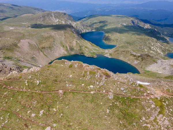 Incredibile Vista Aerea Dei Sette Laghi Rila Montagna Rila Bulgaria — Foto Stock