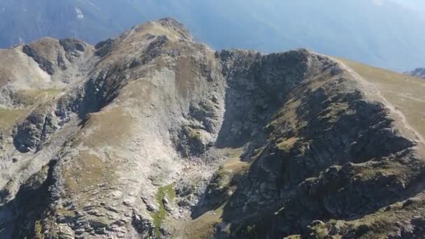 Luftaufnahme Des Rila Gebirges Der Nähe Des Maljovitsa Gipfels Gebiet — Stockvideo