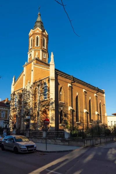 Ruse Bulgária November 2020 Szent Pál Kereszt Katolikus Templom Ruse — Stock Fotó