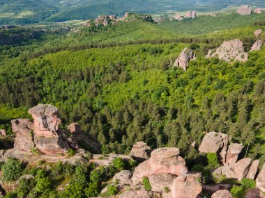 Belogradchik Kayalıkları, Vidin Bölgesi, Bulgaristan 'ın hava manzarası