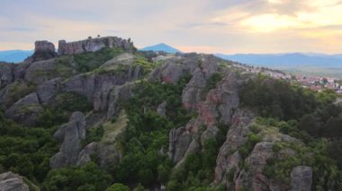 Belogradchik Kayalıkları, Vidin Bölgesi, Bulgaristan 'ın hava manzarası