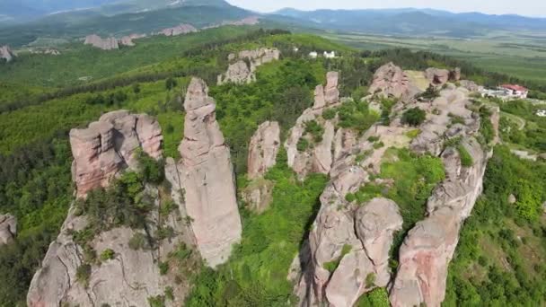 Veduta Aerea Belogradchik Rocks Regione Vidin Bulgaria — Video Stock
