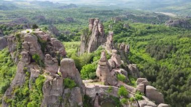 Belogradchik Kayalıkları, Vidin Bölgesi, Bulgaristan 'ın hava manzarası
