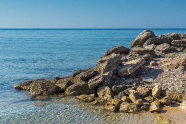 SOZOPOLI, HALKIDIKI, GREECE - 24 Haziran 2014: Sozopoli Köyü, Chalkidiki, Orta Makedonya, Yunanistan
