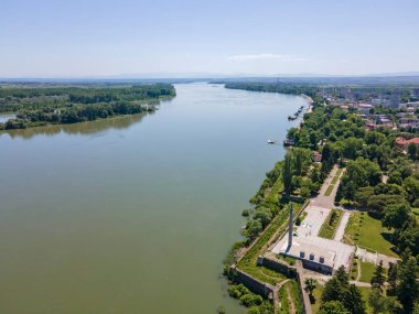 Bulgaristan 'ın Vidin kentinin yay manzarası