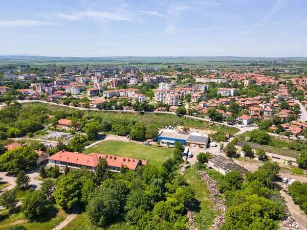 Vista Aérea Primavera Cidade Vidin Bulgária — Fotografia de Stock