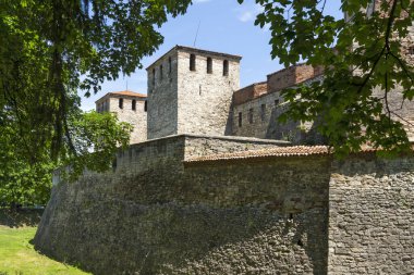 Bulgaristan 'ın Vidin kentindeki Tuna Nehri kıyısındaki Ortaçağ Baba Vida Kalesi