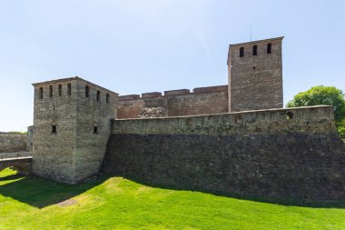 Bulgaristan 'ın Vidin kentindeki Tuna Nehri kıyısındaki Ortaçağ Baba Vida Kalesi