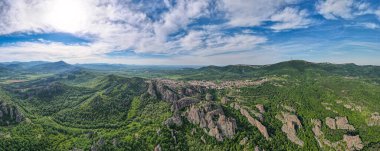 Belogradchik Kayalıkları Hava Panoraması, Vidin Bölgesi, Bulgaristan
