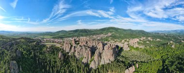 Belogradchik Kayalıkları Hava Panoraması, Vidin Bölgesi, Bulgaristan