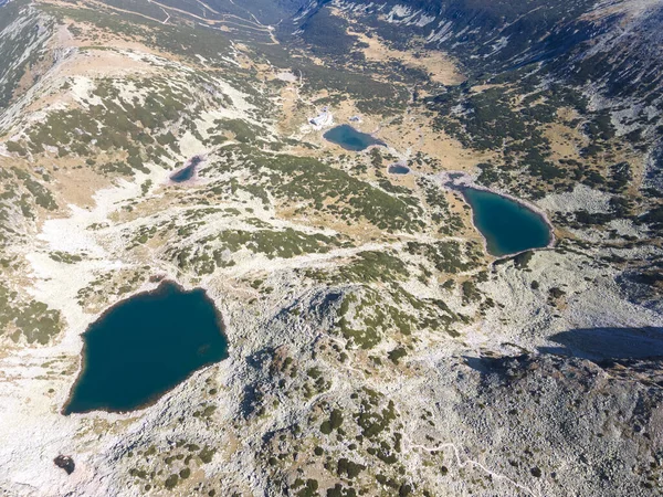 Luftaufnahme Der Musalenski Seen Rila Gebirge Bulgarien — Stockfoto
