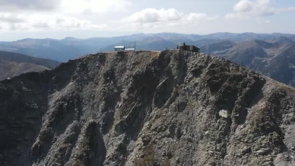 Vue Aérienne Pic Musala Montagne Rila Bulgarie — Video