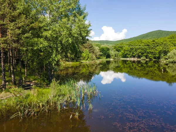 Flygfoto Över Sua Gabra Sjöar Lozenska Berget Sofia Region Bulgarien — Stockfoto