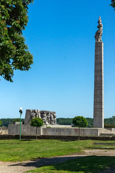 Szabadság Emlékmű Duna Partján Vidin Városában Bulgáriában — Stock Fotó