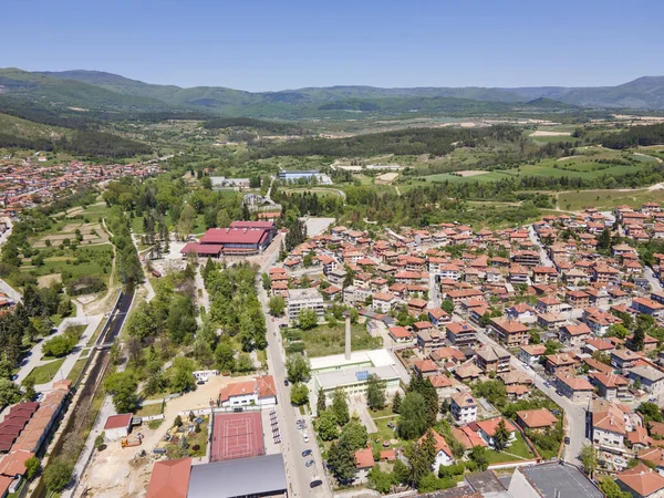 Luchtfoto Van Historische Stad Panagyurishte Regio Pazardzhik Bulgarije — Stockfoto