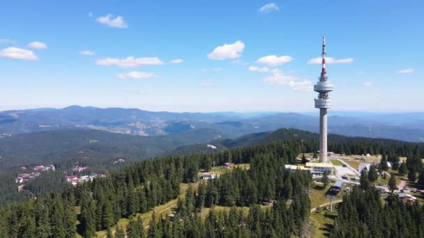 Bulgaristan Smolyan Bölgesi Pamporovo Tatil Beldesi Yakınlarındaki Rodop Dağları Snezhanka — Stok video