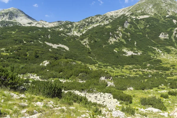 Erstaunliche Landschaft Des Pirin Gebirges Der Nähe Der Vihren Hütte — Stockfoto