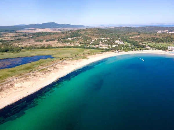 保加利亚布尔加斯地区Dyuni度假胜地附近的司机海滩的空中景观 — 图库照片