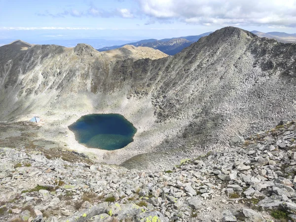 Paisagem Verão Lago Ledenoto Gelo Montanha Rila Bulgária — Fotografia de Stock