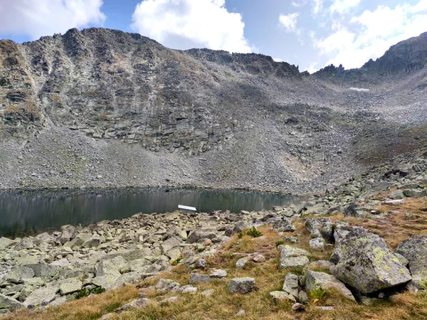 Paisaje Verano Del Lago Ledenoto Hielo Montaña Rila Bulgaria — Foto de Stock
