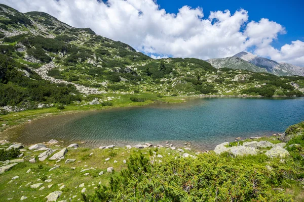 Pemandangan Musim Panas Danau Fish Banderitsa Pirin Mountain Bulgaria — Stok Foto