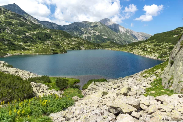 Paesaggio Estivo Del Lago Fish Banderitsa Pirin Mountain Bulgaria — Foto Stock