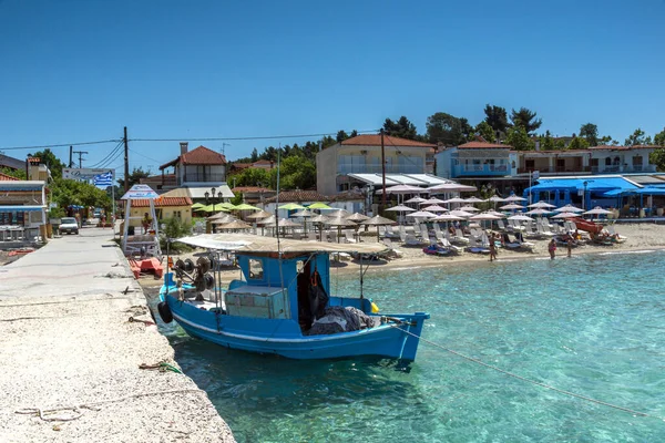 Siviri Halkidiki Řecko Června 2014 Panorama Vesnice Siviri Kassandra Chalkidiki — Stock fotografie