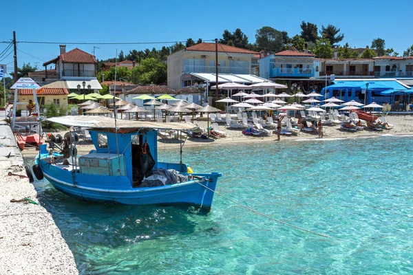 Siviri Halkidiki Greece June 2014 Panorama Village Siviri Kassandra Chalkidiki — Stock Photo, Image