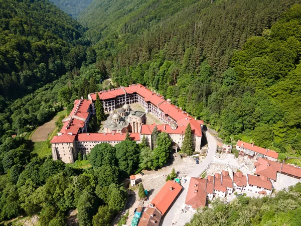 Erstaunliche Luftaufnahme Des Rila Klosters Kyustendil Region Bulgarien — Stockfoto