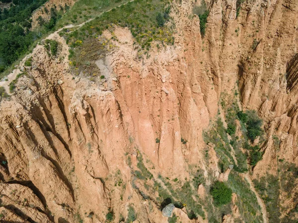 岩の形成の素晴らしい空中ビューストブピラミッド リラ山 Kyustendil地域 ブルガリア — ストック写真