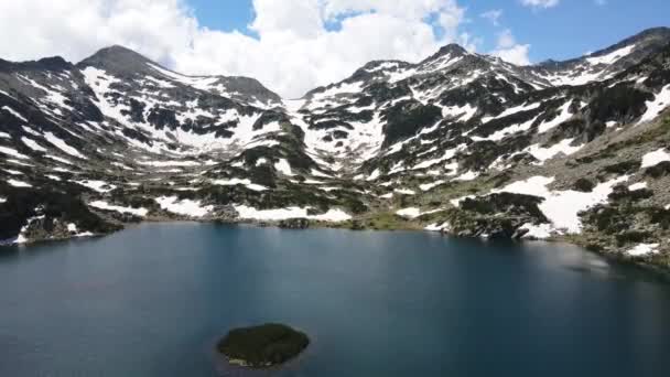 Niesamowity Widok Lotu Ptaka Jezioro Popovo Pirin Mountain Bułgaria — Wideo stockowe