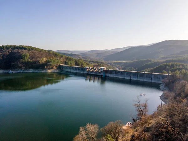 Aerial View Topolnitsa Reservoir Sredna Gora Mountain Bulgaria — Stock Photo, Image