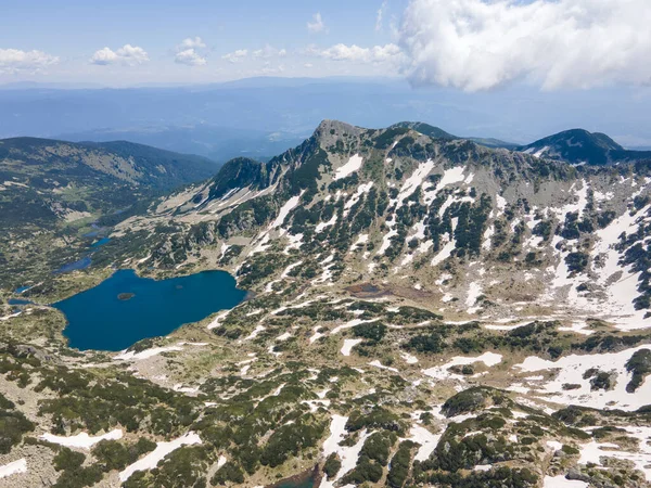 Bulgaristan Pirin Dağı Ndaki Popovo Gölü Nün Şaşırtıcı Hava Manzarası — Stok fotoğraf