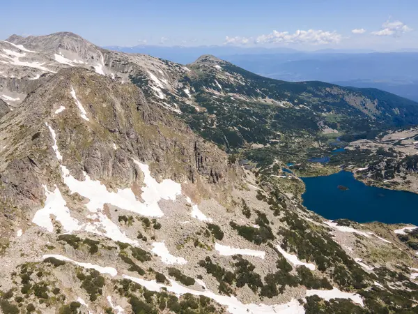 Amazing Aerial View Popovo Lake Pirin Mountain Bulgaria — Stok Foto